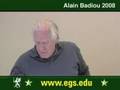 Alain Badiou European Graduate School 2008 2