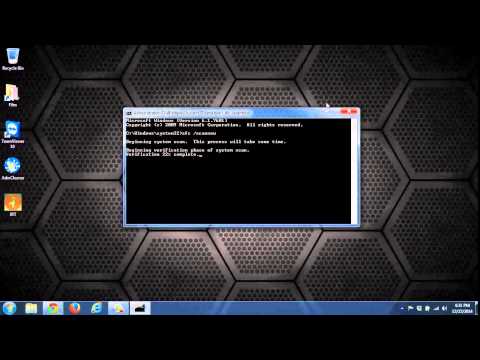 how to perform sfc scan