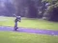 Stupid Kid tries to Skateboard
