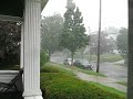 lightning strikes transformer during a thunderstorm