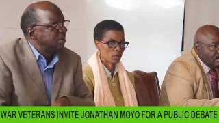 War Veterans Invite Hon Minister Jonathan Moyo for a Public Debate