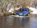 Here is my little stock/standard Vauxhall Frontera Sport crossing a small stream in Wales in 2006. I didn't think it'd make it, but it just waded through like some sort of train!