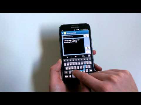 Galaxy Note 2 Sort of has Swiftkey Flow, Not the Cool New Beta