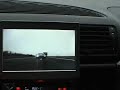 E38, Rear view camera on German highway.
