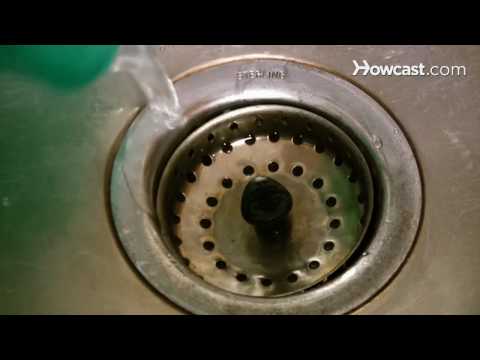 how to remove gunk from sink drain