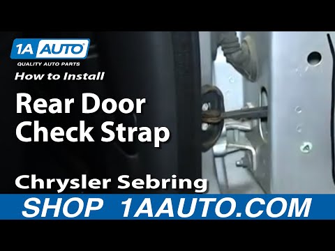 How To Install Replace Rear Door Check Strap 2001-06 Chrysler Sebring