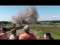 Former Loring Air Force Base, now the Loring Commerce Center, planned implosion of the Heat Plant goes wrong. If you'll notice the before and after photos, mainly the bottom level of the plant dropped, and little else! Have fun with the cleanup! :)