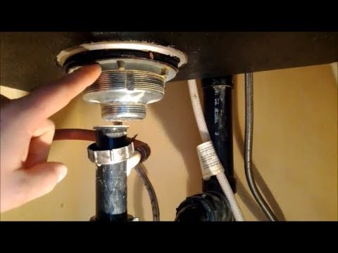 how to kitchen sink drain assembly