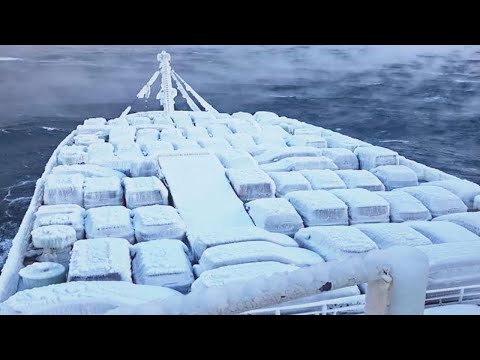 Z Japonii do Rosji: zamrożone samochody na pokładzie statku.