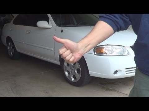 How to change oil in a 2005 05 Nissan Sentra Manual Standard Transmission