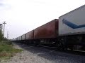 BNSF TOFC flies west with 3 ATSF\