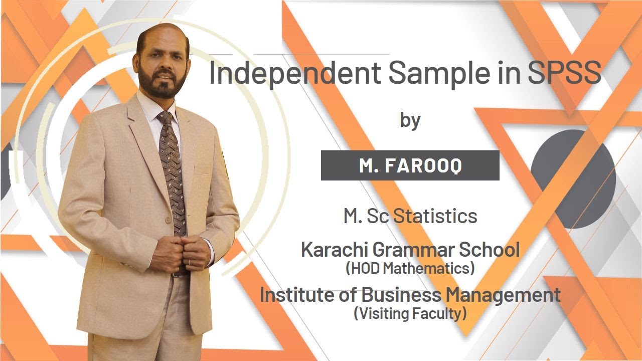 Independent Sample - Urdu/Hindi - M. Farooq - HOD-KGS - IoBM - Data Analysis