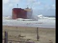 Pasha Bulker beached at Newcastle