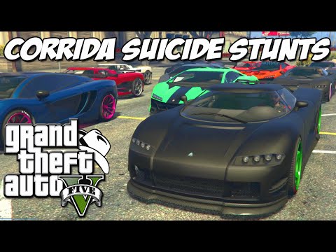 GTA 5 Online (PS4) - Corrida Suicide Stunts 6.0: ALPHIX é INSANO !