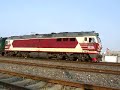DF4DK+southbound passenger train through Taohuadian Stn.