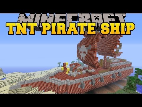 Minecraft Massive Tnt Pirate Ship Creation Build Map