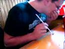 Dehaven snorts up salt at guerros lmaoooo