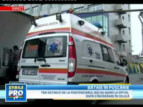 Scandal sangeros la Penitenciarul Iasi. Trei detinuti au ajuns la spital YouTube Preview Image