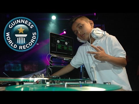 DJ - Six-year-old Brandon Duke takes over this week's Guinness World Records Spotlight, as the youngest club DJ - start pumping those fists! Subscribe for more: http://bit.ly/subscribetoGWR Welcome...