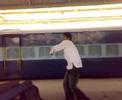 time pass at railway station