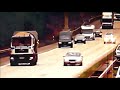 Hittfeld (acn/ar) - Die Autobahnpolizei ist auf der A1 bei Hittfeld im Einsatz. Die Polizeiwagen fahren zu einer Unfallstelle. Ein PKW-Fahrer hört und sieht die Einsatzsignale nicht - bremst den Polizeiwagen ab. Erst nachdem der Polizeiwagen mehr nach links fährt bemerkt der PKW-Fahrer das Fahrzeug. - HINWEIS: VIDEOAUSSCHNITT, DAHER IST DIE QUALITÄT NICHT SO BESONDERS.-