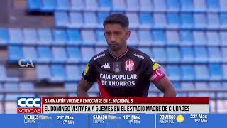 SAN MARTÍN VUELVE A ENFOCARSE EN EL NACIONAL B