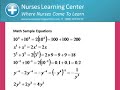 Nurses Learning Center Math Sample Variety Nurses Learning Center Math Sample Variety