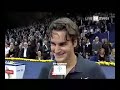 Roger Federer Lachanfall, Swiss Indoors 2007
