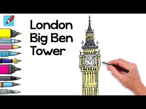 how to draw big ben