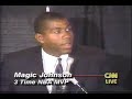 Magic Johnson announces retirement Nov 7, 1991