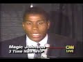 Magic Johnson announces retirement Nov 7, 1991 Magic Johnson announces retirement Nov 7, 1991