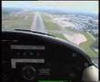 Landing a PA-38 at Manchester Airport runway 24R