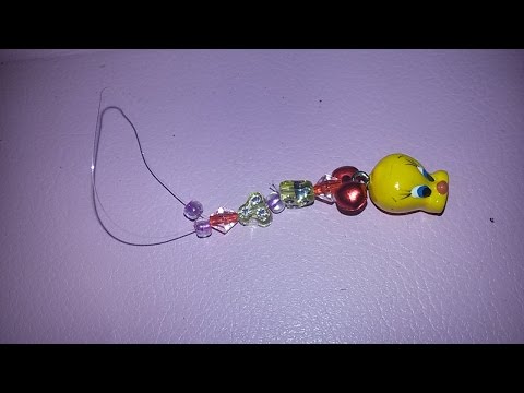 Handy Anhänger selber machen (tweety) -Schmuck DIY