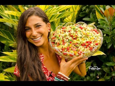 Salad - Excited for Thanksgiving but not sure what to bring to the table? Everyone you know will go CRAZY for this FullyRaw Holiday Salad of EPIC proportions! http:/...