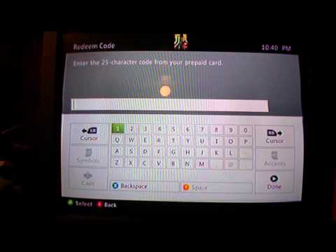 how to redeem xbox live code