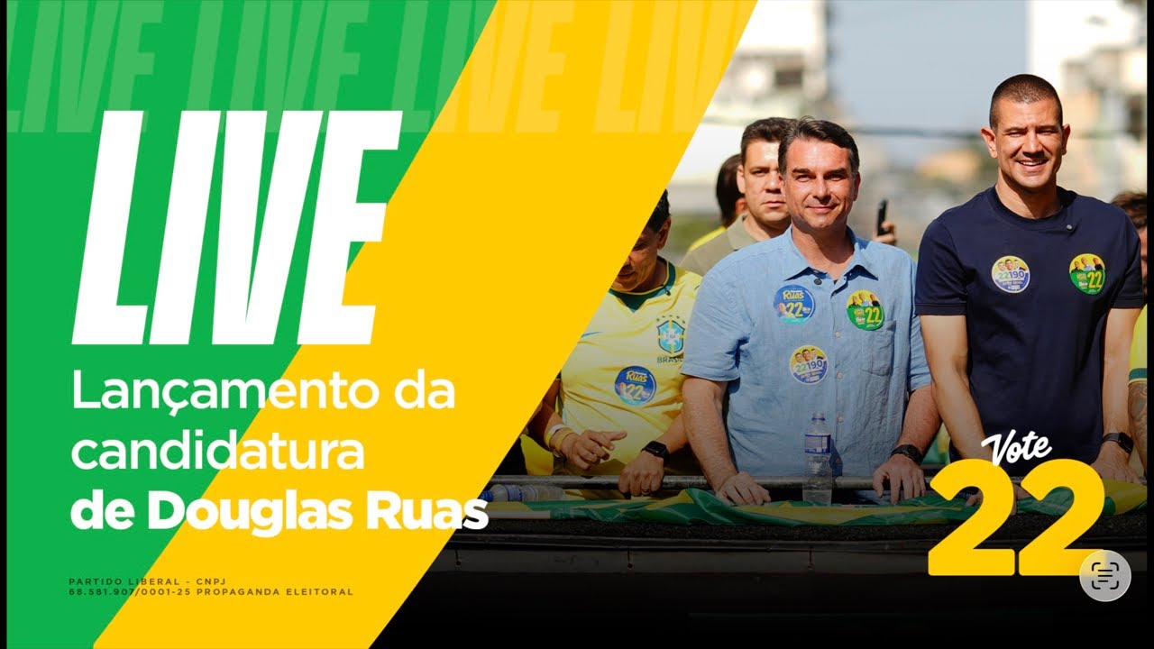 Lançamento da candidatura de Douglas Ruas ao governo do RJ  com Flávio Bolsonaro