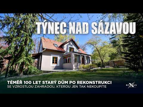Video Prodej rodinného domu 5+kk, pozemek 1381m2, Týnec nad Sázavou