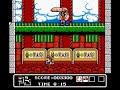 another lazy hack where the main guy from hammerin' harry is changed to mario. also, some worker enemies are changed to pallette-swapped toad's. note how the hammer-wielding mario resembles the same one in mario 8 (which is in turn a hack of don doko don 2)