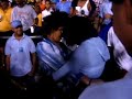 Morena descalabrandose en el Estadio Quisqueya