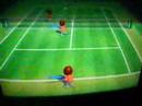 Man-woman plays TENNIS Man-woman plays TENNIS