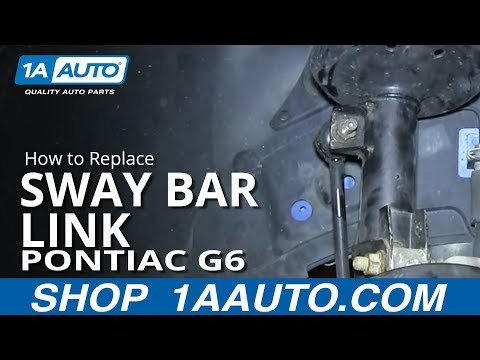 How To Install Fix Broken Rattling Front Stabilizer Bar Link Pontiac G6 Saturn Aura