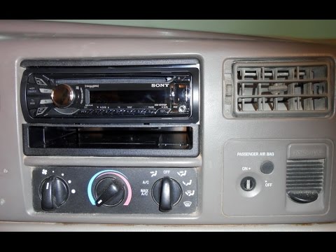 How to install an aftermarket stereo in a Ford Truck