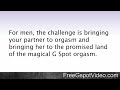 Watch 'G Spot Massage - Tips for an Effective G Spot Massage'