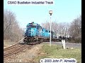 conrail fj4 crossing red lion road on the bustleton branch  philadelphia pa march 27 2003