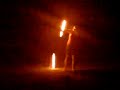 kyanna with a fire baton