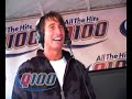 q100 the bert show   filenes basement running of the brides