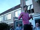 Kevin in de tuin!