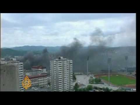 kosovo bombing - Air raid sirens have been sounding across Serbia to mark 10 years since the start of Nato's bombing campaign. The offensive was launched to force Serbian tro...