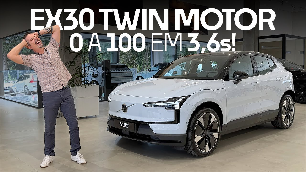 O SUV compacto MAIS RÁPIDO DO BRASIL! Novo Volvo EX30 Ultra Twin traz 428 cv por R$ 310k