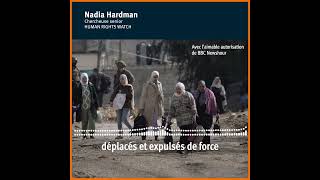 Cisjordanie : Des Palestiniens illégalement déplacés